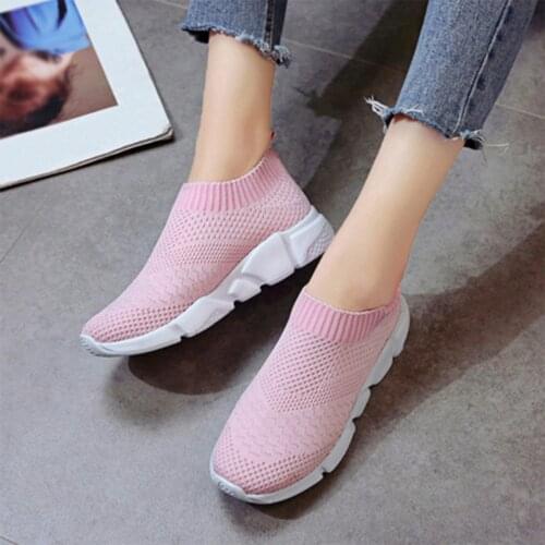New Outdoors Adults Trainers Running Shoes Woman Sock Footwear Sport Athletic Unisex Breathable Mesh Female Sneakers Drop Ship