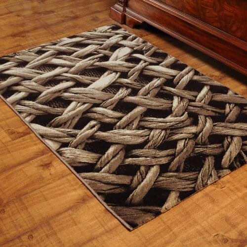 New arrival 3d three-dimensional silk wire connected rattails living room coffee table carpet