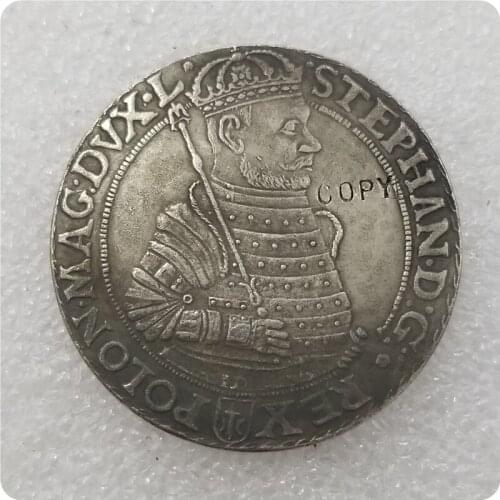 Poland : TALAR - STEPHAN BATORY - 1583 COPY commemorative coins-replica coins medal coins collectibles