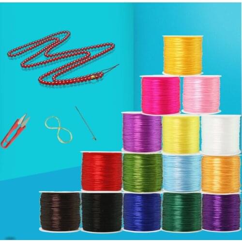 Jewelry Cord Transparent Stretch Elastic Crystal String Line 0.5mm Beading Rope for Bracelet Necklace Making Stretchy Rope 100CM