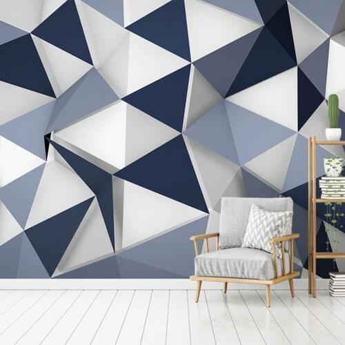 Modern Creative Geometric Pattern 3D Photo Wallpaper For Walls Living Room Sofa TV Background Papier Peint Mural Papel De Parede