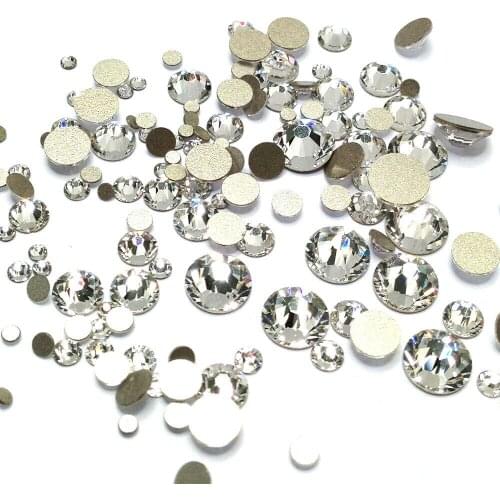 Strass Crystal Non Hotfix Rhinestones Flat back Pixie Glass Strass DIY Clothes Nail Art Decoration nail crystal rhinestones