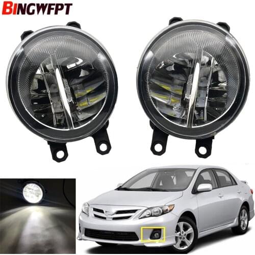 LED fog lights for Toyota Corolla for Toyota Verso 2003-2014 fog light headlights foglights headlight for Camry Ractis Fog Lamps