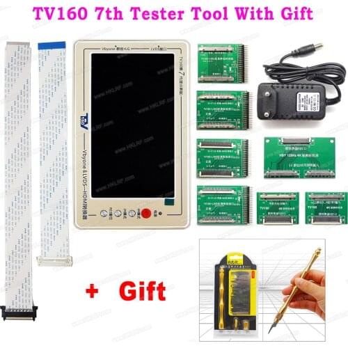 TV160 Mainboard Tester Tool 7th Generation Vbyone&LVDS-to-HDMI Converter + 43in1 Chip Repair Scraper/DLV300V Lamp Beads Tester