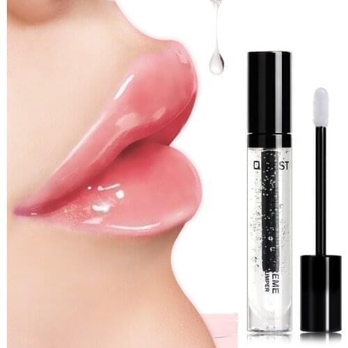 Droshipping 10Pcs/Lot Moisturizer Lip Plumper Volume Lip Gloss Long Lasting Sexy Big Lips Pump Transparent Volume Clear Lipgloss