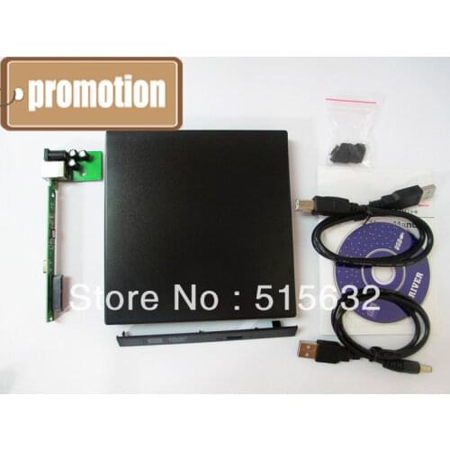 Laptop External USB 2.0 CD DVD ROM Portable Drive Enclosure IDE External Case