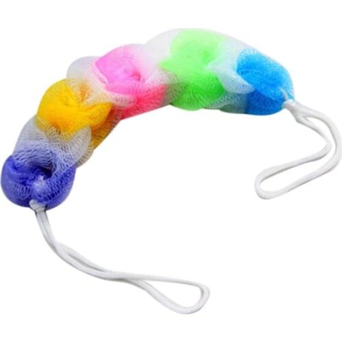 1PC Bathing Sponge Loofah Flower Bath Ball Tubs Cool Belt Towel Scrubber Body Cleaning Mesh Shower Wash Bath Brush for kids baby