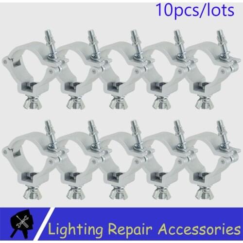 10pcs/lot Stage Light Hook Alumimun Alloy Stage Lights Clamp Hanger Hooks Bracket Heavy Duty Hook Theatre Lighting 48-51mm 100kg
