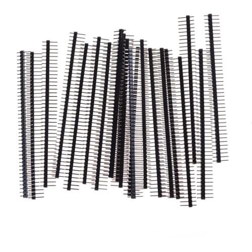 20PCS/SET 40Pin 2.54mm Single Row Straight Male Pin Header Strip PBC For Arduino Single Row Pin Header Strip PCB Connector
