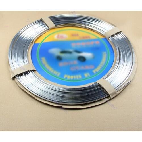 2021 New Car Flexible Door Edge Guard Trim Molding Strip Protector Silver 15M DIY