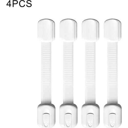 4PCS Safe Belt Lock For Kid Child Infant Protection Security Drawer Door Lock Cabinet Wardrobe Refrigerator Toilet Safety Belt L