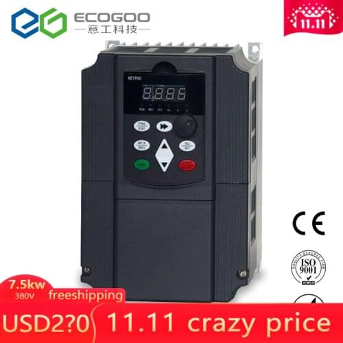 7.5KW 3 Phase 380V AC Drive/Frequency Inverter/VFD motor protection