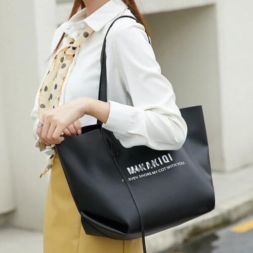 Hot Sale Large Women Bag Large Capacity Shoulder Bags High Quality PU Leather Shoulder Bags Ladies Wild Bags