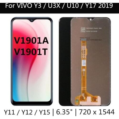 For Vivo Y3 U3X U10 LCD Display Touch Screen Digitizer Assembly Replacement Parts For Vivo Y11 Y12 Y15 Y17 2019 lcd