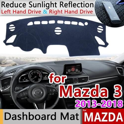 For Mazda 3 BM BN 2013~2018 Axela Anti-Slip Mat Dashboard Cover Pad Sunshade Dashmat Car Accessories for Mazda3 2015 2016 2017