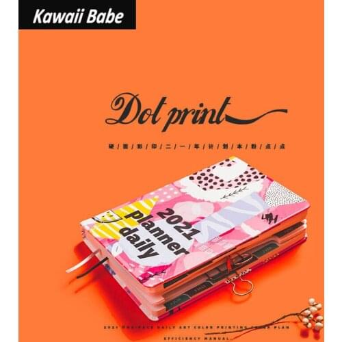 Diary Notebooks Journals Korean Stationery Agenda 2021 Planner Daily Weekly for School Students Office Supplies Sketchbook