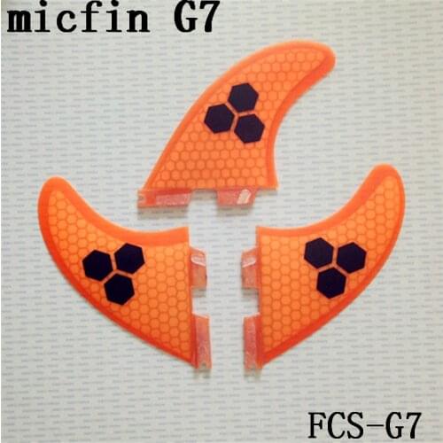 Surfboard fins with fiberglass bamboo material fot surfboard(Three-set) size L