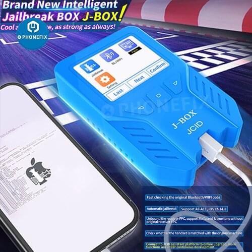 J BOX jail break box for iphone/ ipad bypass ID and Icloud Password jailbreak tool for iOS Device Check wifi bluetooth address