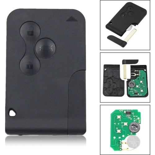 3 buttons Car Remote Key EWS 2003 2004 2005 2006 2007 2008 RENAULT Scenic Megane Series 433MHz 7PCF 7947 Chip Keyless Entry