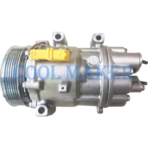 SD7V16 for Citroen/Fiat/Lancia/Peugeot ac compressor 9686061980 9655229080 9659749480 6453.TA 8FK351334191