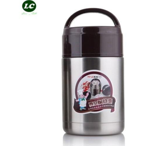 Lunch Box bowl 650ml/ 800ml roast stew pot stainless steel Vacuum Insulation pot portable pot soup pot