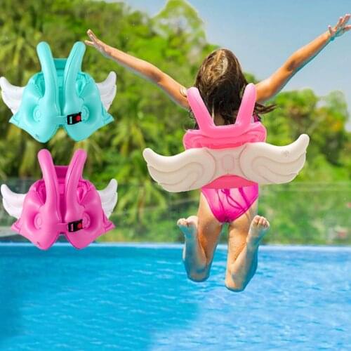 Summer Kids Life Vest Girl Boy Children Angel Wings Safety Vest Inflatable Swimming Ring Buoy Swimming Float Life Swimming Vest