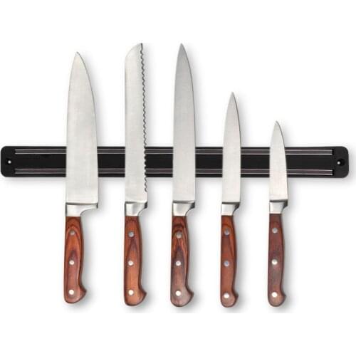 Magnetic Knife Holder Kitchen Knife Stand Wall Magnet Block Aluminum For Knives Storage Cooking Accessories Utensil Organizer