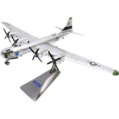 1/144 Scale Alloy Bomber US Air Force B-29 Superfortress Aircraft Model Toys Children Kids Gift for Collection Decoration