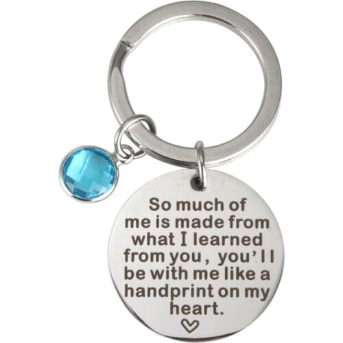 Fashion Steel Key Chain Jewelry So much of me is made from what Inspirational Metal Stainless Steel Key Chain Jewelry