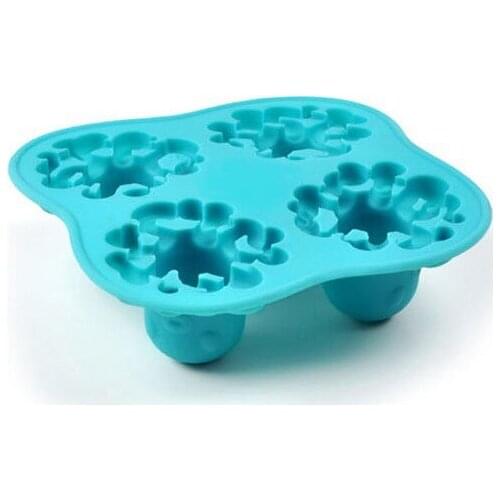 2018 NEW Creative Octopus Shape Silicone Ice Cube Tray Kitchen Tool Ice Cube Trays Mold Maker