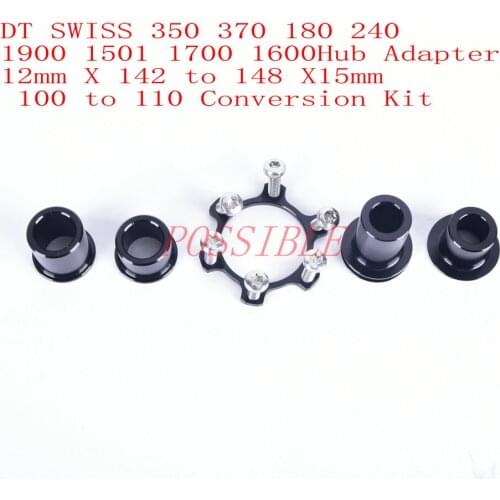 Apply to DT SWISS 350 370 180 240 1900 1501 1700 Hub Adapter 12mm X 142 to 148 X 15mm 100 to 110 Conversion Kit