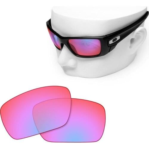 OOWLIT Polarized Replacement Lenses of Cobalt Pink for-Oakley Fuel Cell Sunglasses