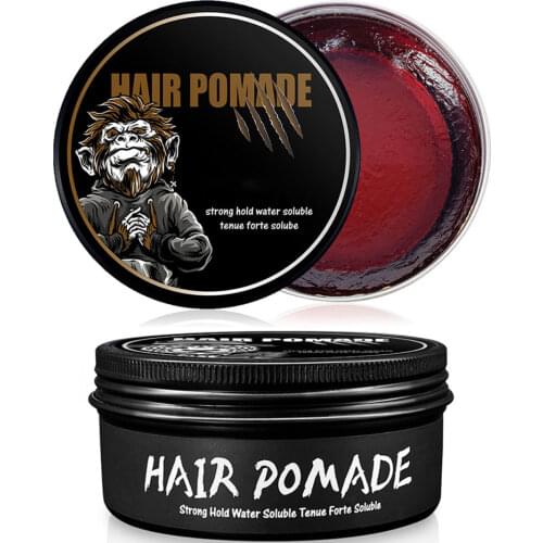 Hair Pomade Hair Styling Wax Cream Transparent Wax for Men Wavy Hair Wax Gel