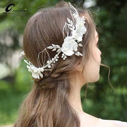 Luxury Tiara Alloy Flower Hairband Crysal Wedding Tiaras Headband Women Headpiece Bridal Hair Accessories Crown