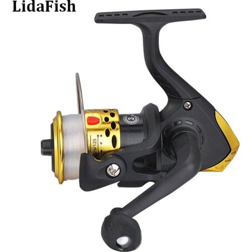 LIDAFISH Brand With Line Fishing Reels Small Reel Front Drag Spinning Wheel 5.2:1 Fishing Accessories