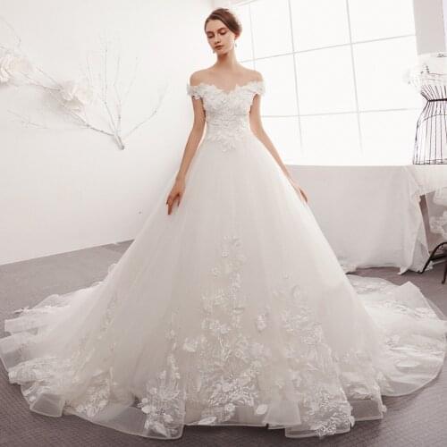 Princess Wedding Dresses Vestidos De Noiva Princesa Beading Appliques Flowers Gorgeous Bridal Gowns Plus Size Alibaba China