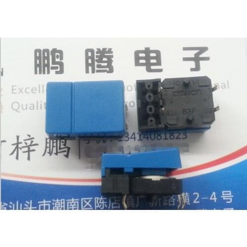 1PCS Japan OMRON miniature button switch straight plug 4 feet press push switch 0.05A24V B3J-1400