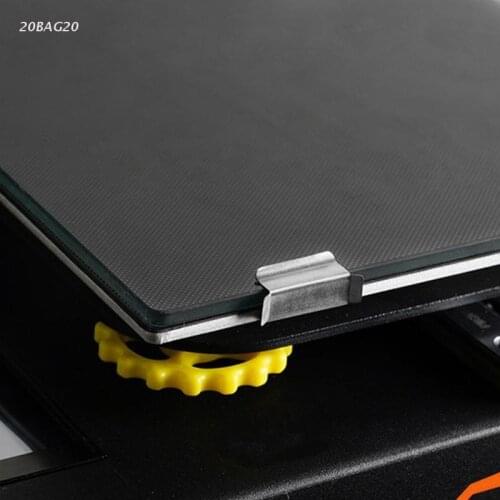 3D Printer Glass Bed Clips Heatbed Clamps Stainless Steel Heated Bed Fixer 10Pcs