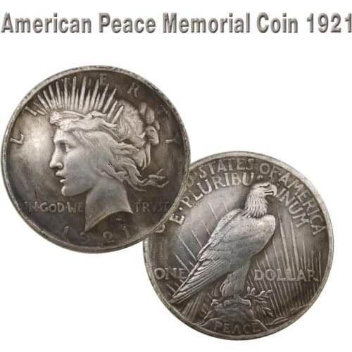 1921 / 1922 / 1927 Statue of Liberty and Peace Coin Silver Dollar Eagle Collection 38MM Peace Doves Copy Coin United States USA