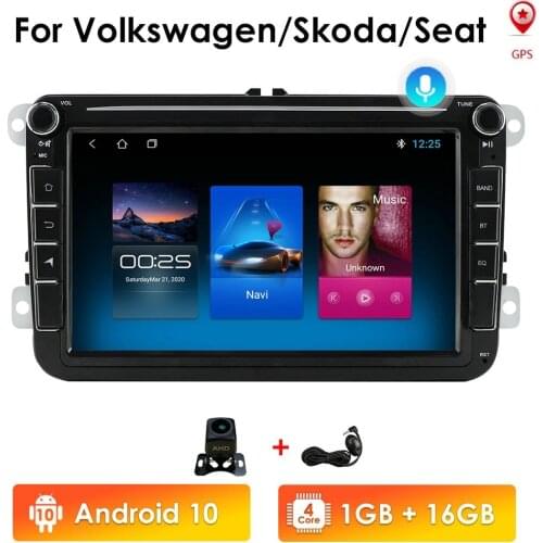 Android 9.0 2DIN Car GPS PLAYER for Seat Altea Toledo VW GOLF 5/6 Polo Passat B6 CC Tiguan Touran RADIO DVR OBD SWC RDS WIFI DTV