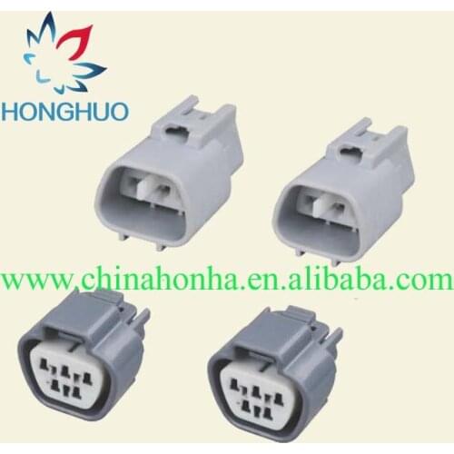 Free shipping 10 pcs automotive 6189-0504 6188-0327 wiper connector 5 PIN male female housing connector