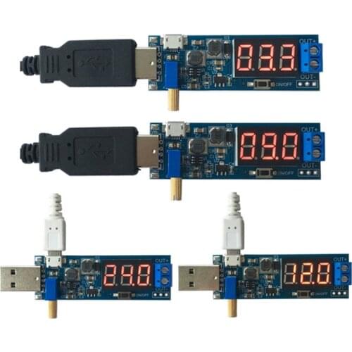DC-DC 5V to 1.2V-24V USB Step UP/Down Power Supply Module Adjustable Converter