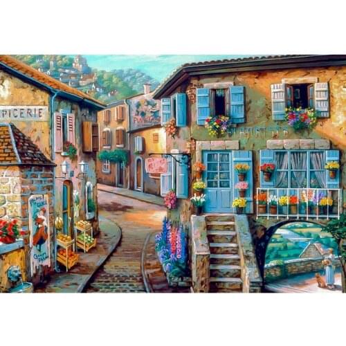 GATYZTORY Frame House DIY Painting By Numbers Handpainted Home Decor Landscape Coloring By Numbers For Wall Art Picture Arts