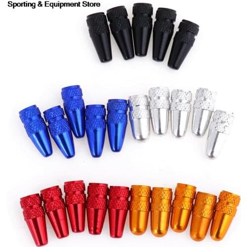 5Pcs Bike Presta Valve Cap MTB Wheel Rim Tyre Stem Air Valve Caps Bicycle Presta Aluminium Pressure Valve Caps Dust Cover NEW