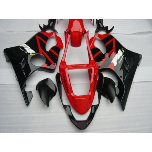 Injection mold Fairing Kit for HONDA CBR600F4I 01 02 03 CBR 600F4I 2001 2002 2003 ABS Hot Red black Fairings set+7gifts HZ44