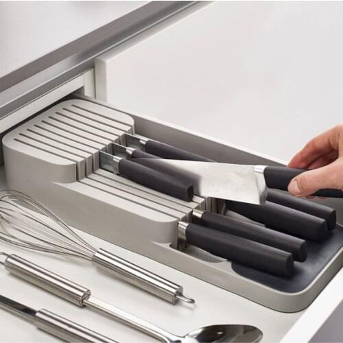 Cutlery storage box Cutlery drawer compartment finishing box Kitchen drawer storage box tray