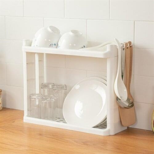 Kitchen Storage Rack Fridge Side Shelf 2 Layers Bathroom Organizer Shelf Gap Holder Spices Seasoning Supplies Storage Holders