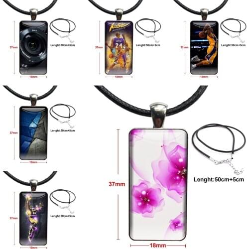 Lakers 24 For Girls Gift Les Nouvelle Glass Pendant Galaxy Pendant Necklace Women Steel Plated Necklaces Jewelry