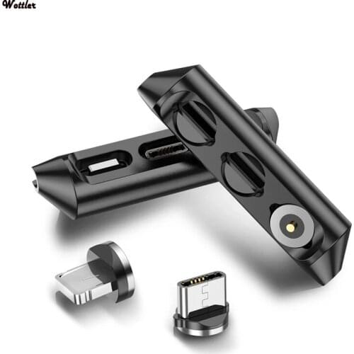 Magnetic Plug Case Portable Storage Box For iPhone Micro USB Type C Magnet Chagrer Adapter Connector Cable Organizer