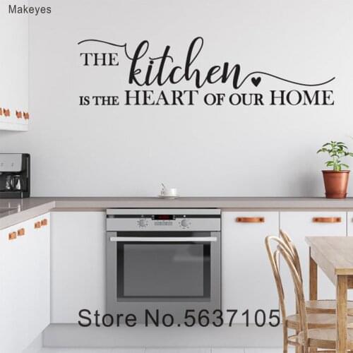 Makeyes The Kitchen Wall Sticker Wall Lettering Words Home Kitchen Decoration Vinyl Wall Decals Housewarming Kitchen Art Q064